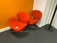 Fritz hansen lounge designstoel (2x) - afbeelding 2 van  5