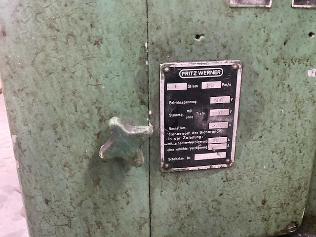 Fritz werner universele horizontale frezen werktuigwerktuigwerktuig machines freezen - afbeelding 4 van  12