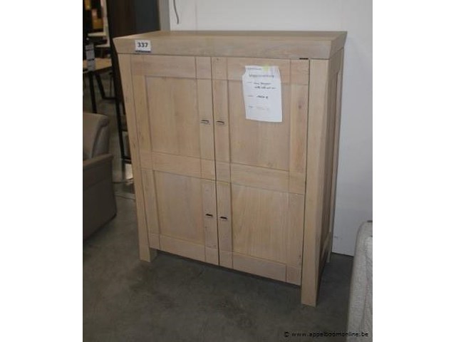 Frodo tv-meubel met inschuifdeuren - blad in fineereik - afbeelding 1 van  3