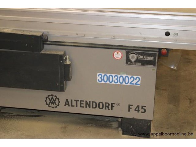 Fromaatpaneelzaag altendorf f45 prodrive, vv digitale besturing, sr nr 19-02-259, bj 2019 - afbeelding 3 van  9