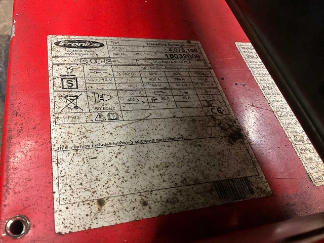 Fronius - transpuls synergic 4000 - mig lasapparaat - afbeelding 2 van  12