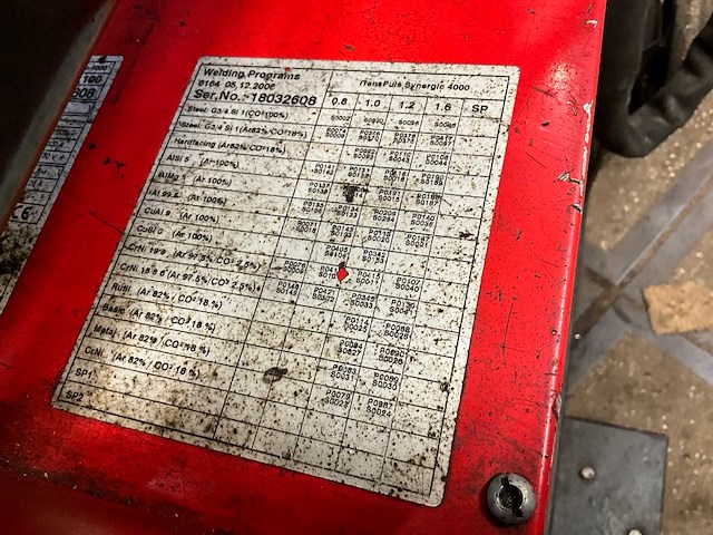 Fronius - transpuls synergic 4000 - mig lasapparaat - afbeelding 3 van  12