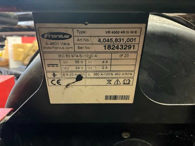 Fronius - transpuls synergic 4000 - mig lasapparaat - afbeelding 12 van  12