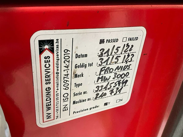 Fronius magicwave 3000 job g/f elektrode lasapparaat - afbeelding 3 van  12
