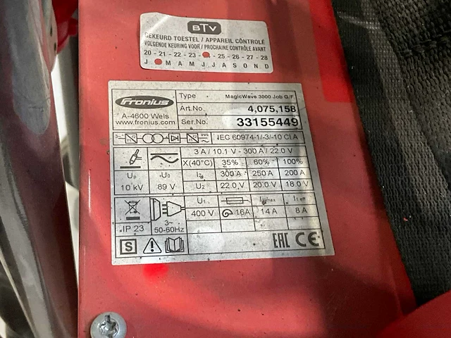 Fronius magicwave 3000 job g/f elektrode lasapparaat - afbeelding 2 van  12