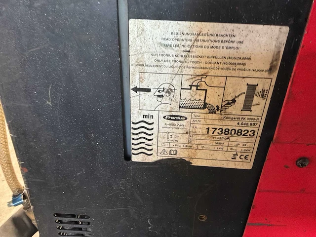 Fronius mig-lasser - fronius mig/mag lasset met vr 3000 draadvoerder en fk 3000-r koeler - afbeelding 14 van  24