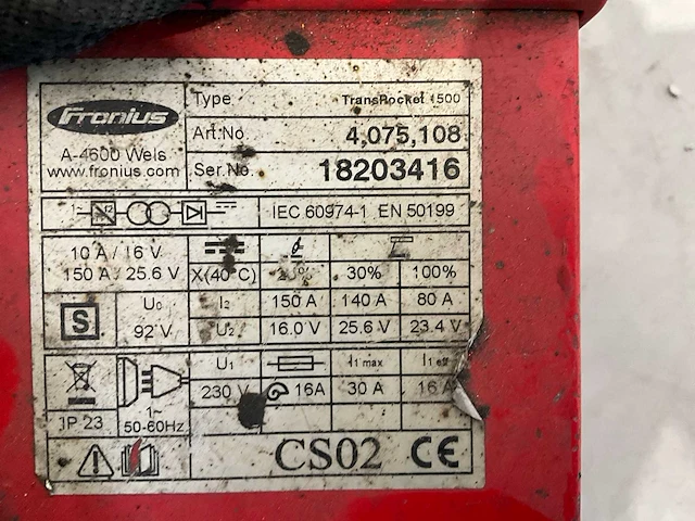 Fronius transpocket 1500 mig lasapparaat - afbeelding 4 van  4
