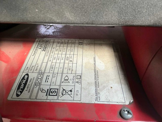 Fronius transpuls synergic 4000 mig/mag lasapparaat - afbeelding 8 van  17