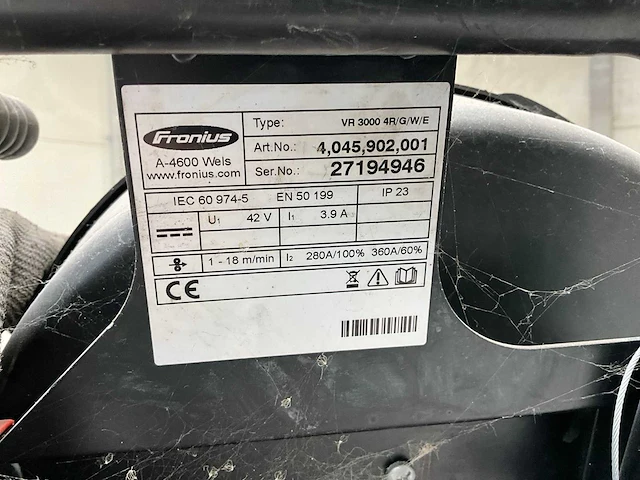 Fronius variosynergic 4000 elektrode lasapparaat - afbeelding 5 van  15