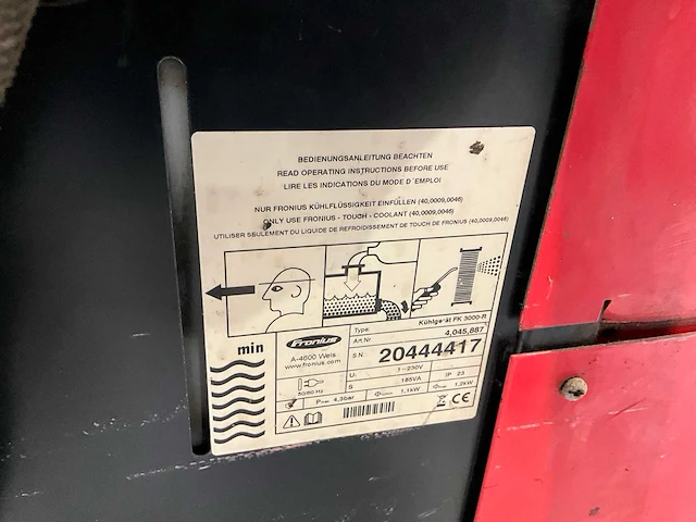Fronius variosynergic 4000 elektrode lasapparaat - afbeelding 2 van  15