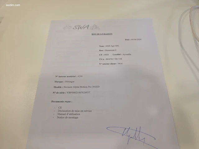Frontmaaier pöttinger 3763 novacat 301 alphamotion ed pro - afbeelding 2 van  12
