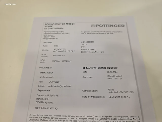 Frontmaaier pöttinger 3763 novacat 301 alphamotion ed pro - afbeelding 12 van  12