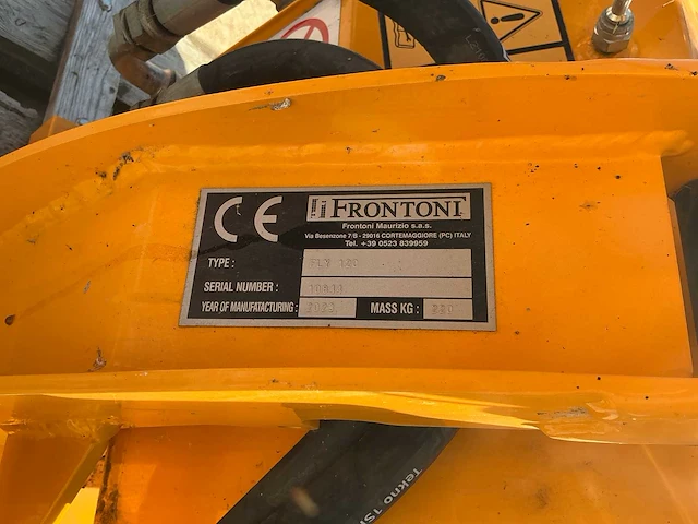 Frontoni fly 120 heggenschaar hydraulisch bediening - afbeelding 3 van  12