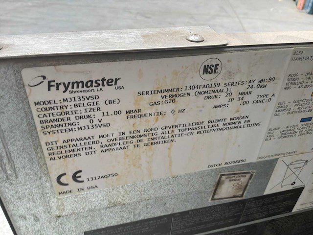 Frymaster mj135vsd friteuse - afbeelding 4 van  4