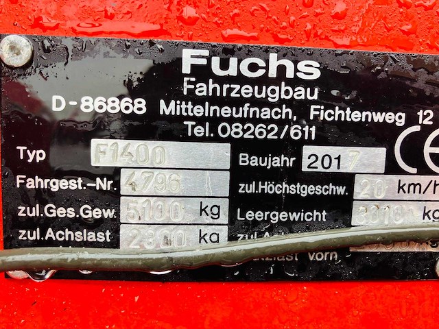 Fuchs - f1400 - shovel - 2017 - afbeelding 4 van  12