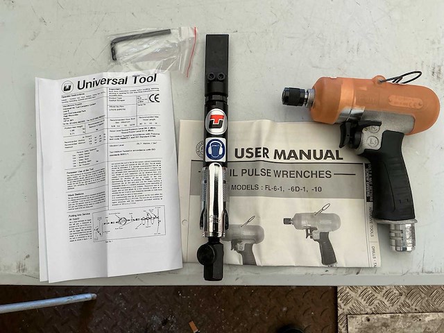 Fuji pneumatische slagmoersleutel + beitel (2x) - afbeelding 1 van  1