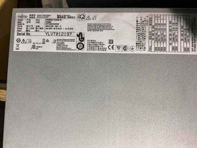 Fujitsu primergy rx2540 m1 rack server - afbeelding 2 van  7