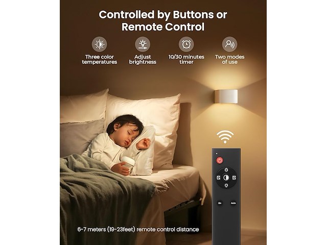 Fulen wandlampen met bewegingssensor (4 stuks) - afbeelding 5 van  5