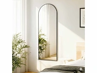 Full-face hangspiegel, gebogen, 120 x 40 cm, gehard glas