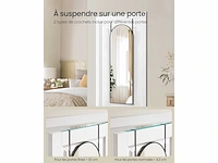 Full-face hangspiegel, gebogen, 120 x 40 cm, gehard glas - afbeelding 3 van  5