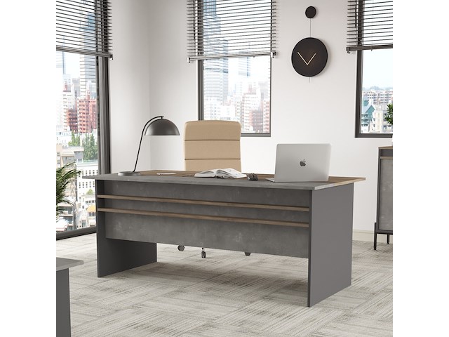 Functioneel bureau vs1 in bruin en grijs - afbeelding 2 van  5
