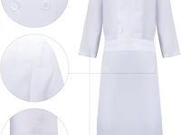 Funhoo linguini kokskostuum + muis haarband (medium) - afbeelding 3 van  4