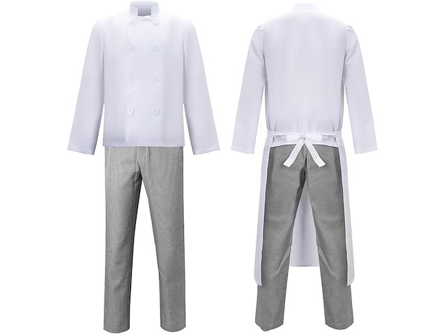 Funhoo linguini kokskostuum + muis haarband (xl) - afbeelding 4 van  4