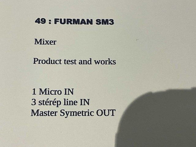 Furman sm-3 analoge mixer - afbeelding 3 van  3