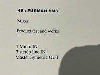 Furman sm-3 analoge mixer - afbeelding 3 van  3