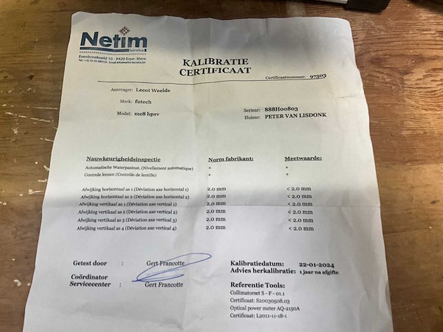 Futech multicross 8 lasertoestel - afbeelding 2 van  9