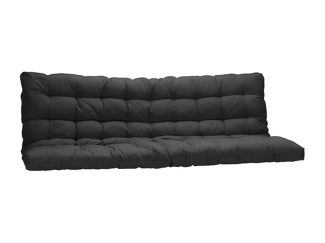 Futon 135 x 190 cm speciaal dagbed met een dikte van 10 cm - zwart - afbeelding 1 van  1