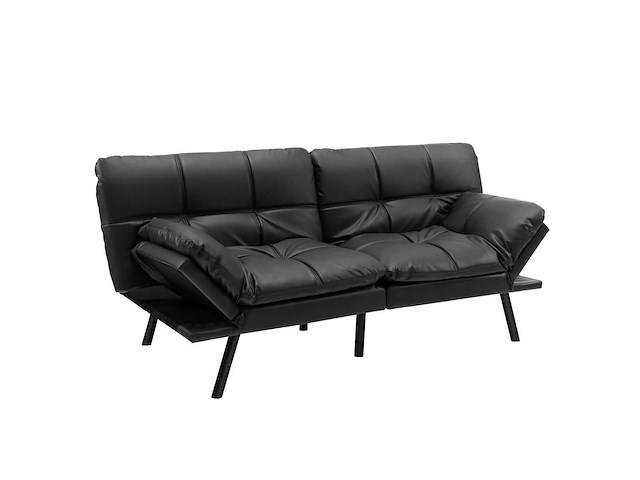 Futon cabriolet-traagschuim slaapbank met rugleuning - afbeelding 3 van  8