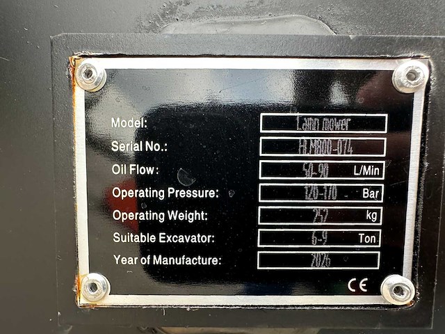 G-force - 2025 - 800lm - klepelmaaier voor graafmachine - afbeelding 3 van  6