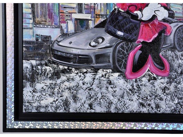 G. foucard – minnie en mickey in parijs - olie op doek - 90x120 cm - afbeelding 10 van  13
