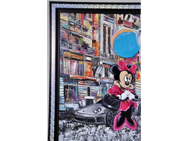 G. foucard – minnie en mickey in parijs - olie op doek - 90x120 cm - afbeelding 11 van  13