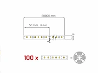 G-tec professionele led strip rol, 50 meter, 4000k - afbeelding 5 van  9