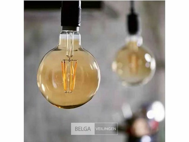 G95 amber filament lamp - 6w - e27 - dimbaar - ip20 (x40) - afbeelding 3 van  6