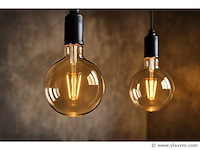 G95 amber filament lamp . 6w . e27 . dimbaar . ip20 (x40) - afbeelding 3 van  5