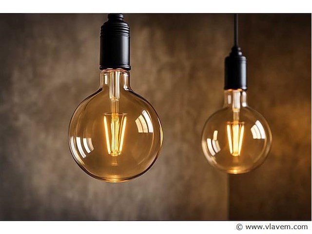 G95 amber filament lamp – 6w – e27 – dimbaar – ip20 (x40) - afbeelding 3 van  5