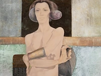 Gabriel meiring (1946), 'cassandra', 1993, mixed media 60 x 50 cm. (23.62 x 19.67 in.), frame: 81 x 71 cm. (31.89 x 27.94 in.)