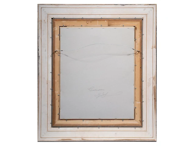 Gabriel meiring (1946), 'contemplation', 1993, mixed media 60 x 50 cm. (23.62 x 19.67 in.), frame: 82 x 72 cm. (32.28 x 28.35 in.) - afbeelding 3 van  6