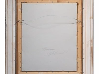Gabriel meiring (1946), 'contemplation', 1993, mixed media 60 x 50 cm. (23.62 x 19.67 in.), frame: 82 x 72 cm. (32.28 x 28.35 in.) - afbeelding 3 van  6