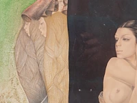 Gabriel meiring (1946), 'contemplation', 1993, mixed media 60 x 50 cm. (23.62 x 19.67 in.), frame: 82 x 72 cm. (32.28 x 28.35 in.) - afbeelding 6 van  6