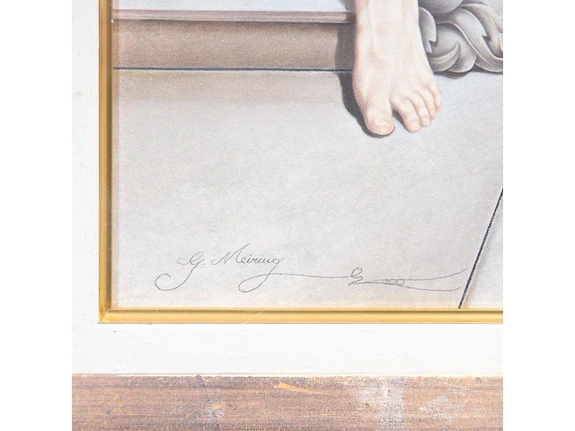 Gabriel meiring (1946), the three graces, 2000, mixed media 70 x 50 cm. (27.55 x 19.67 in.), frame: 96 x 76 cm. (37.79 x 29.92 in.) - afbeelding 4 van  7