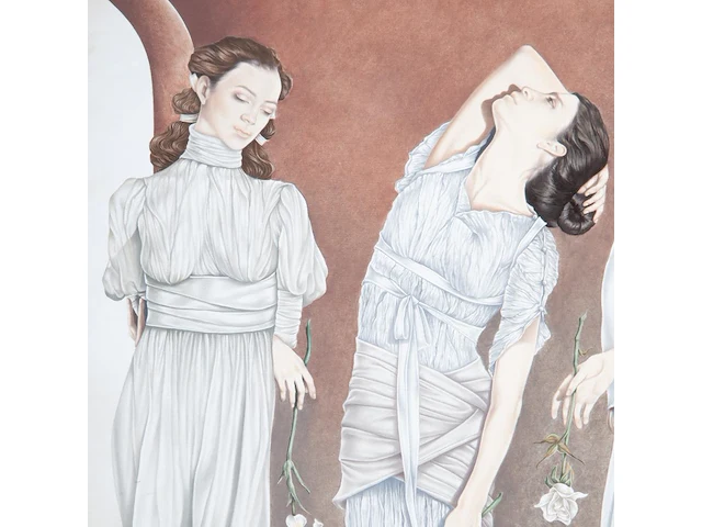 Gabriel meiring (1946), the three graces, 2000, mixed media 70 x 50 cm. (27.55 x 19.67 in.), frame: 96 x 76 cm. (37.79 x 29.92 in.) - afbeelding 5 van  7