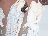 Gabriel meiring (1946), the three graces, 2000, mixed media 70 x 50 cm. (27.55 x 19.67 in.), frame: 96 x 76 cm. (37.79 x 29.92 in.) - afbeelding 6 van  7