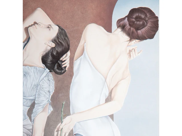 Gabriel meiring (1946), the three graces, 2000, mixed media 70 x 50 cm. (27.55 x 19.67 in.), frame: 96 x 76 cm. (37.79 x 29.92 in.) - afbeelding 7 van  7