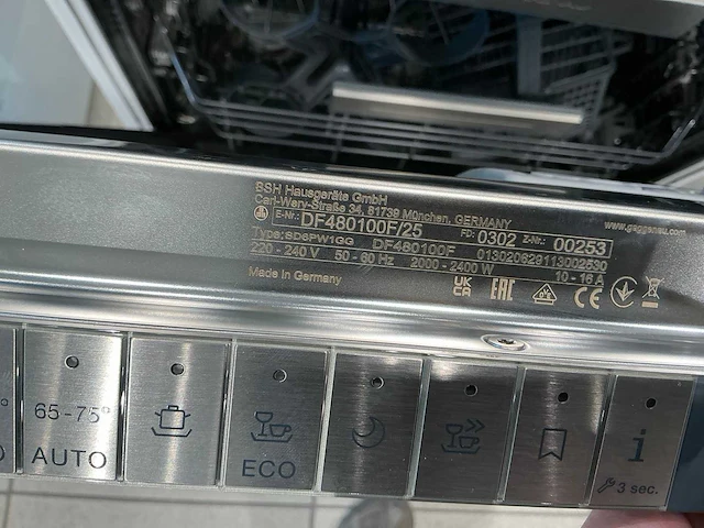 Gaggenau df480100f inbouw vaatwasser - afbeelding 5 van  9