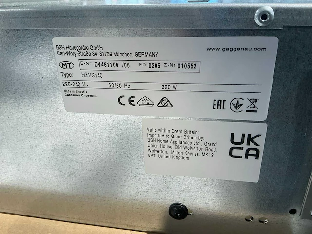 Gaggenau dv461100 vacumeerlade - afbeelding 3 van  4