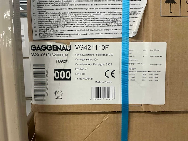 Gaggenau vg421110f flessengas kookplaat - afbeelding 3 van  3